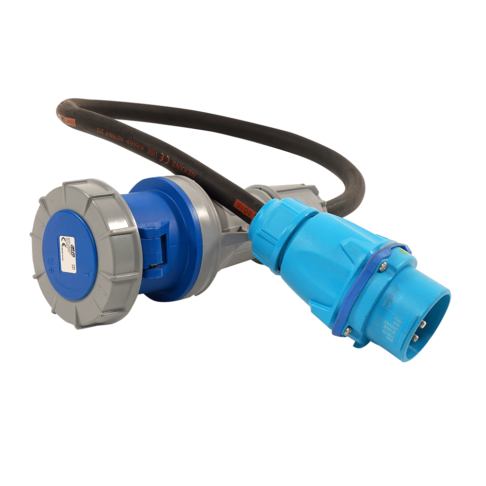 Adapter male Marechal 50A > female P17 63A Single-phase